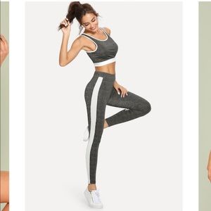 Gym set sports bra and leggings